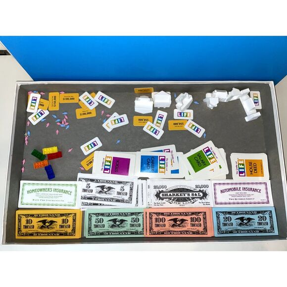 Vintage The Game Of Life Board game‎ 1991 By Milton Bradley 100% Complete - Picture 4 of 5